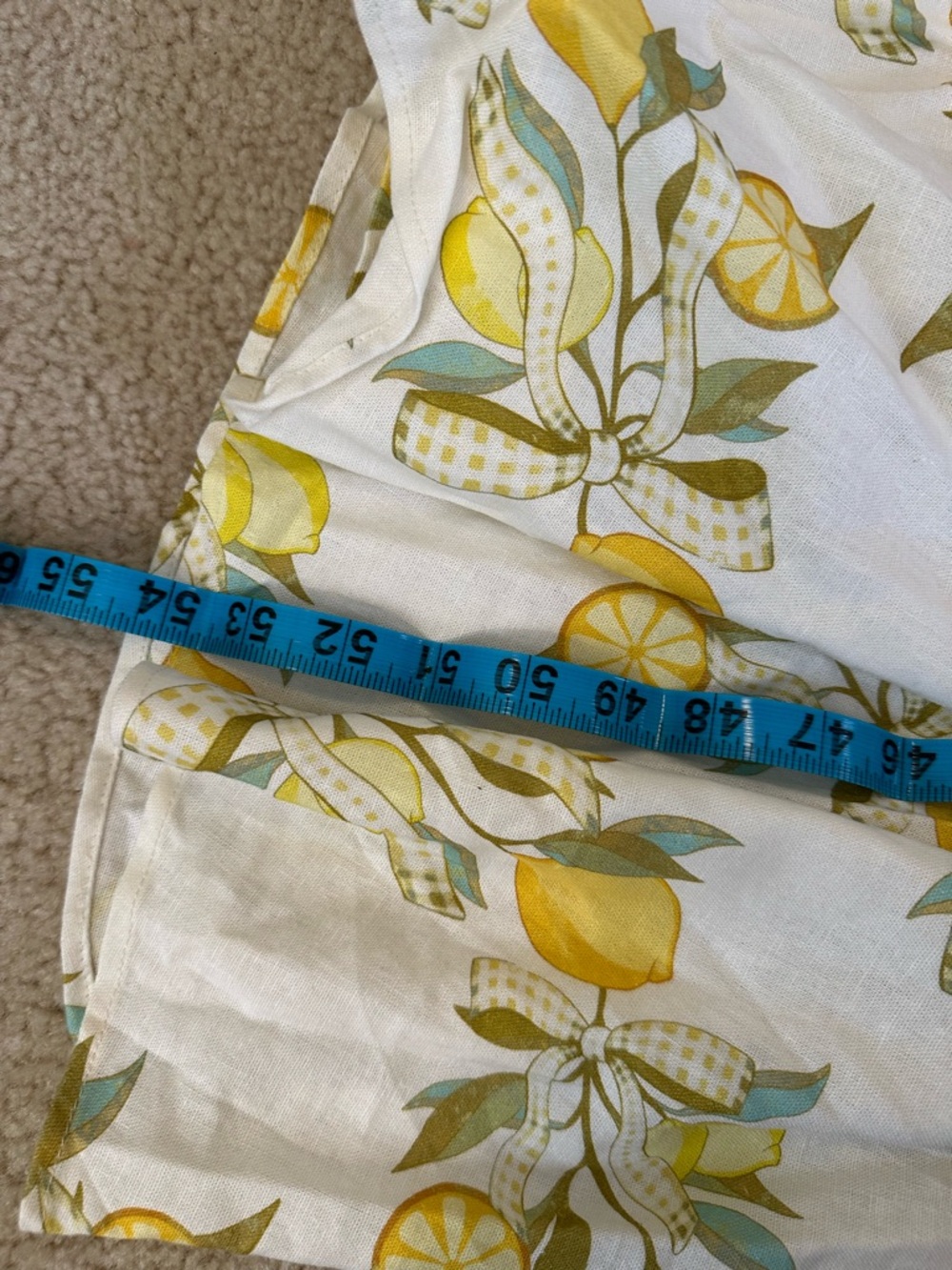 Avec Les Filles White Maxi Dress with Yellow Lemon & Green Leaf Print - Picture 12 of 14